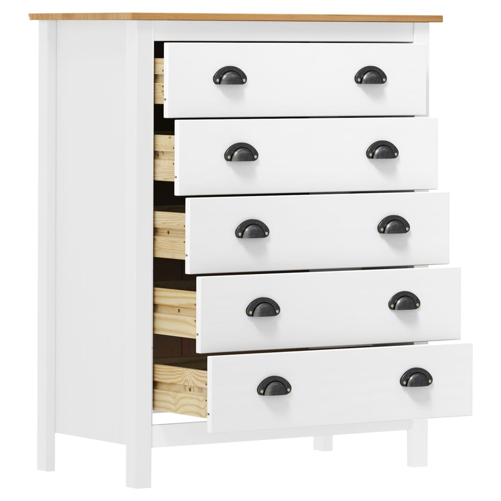 Lipasto Hill 5 laatikkoa 79x40x96,5 cm täysi mänty - Sisustajankoti.fi
