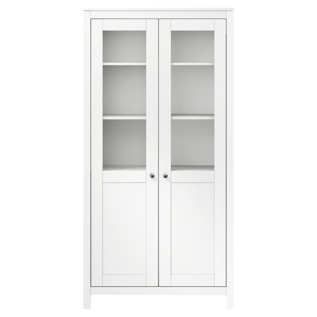Vitriini Hill valkoinen 85x37x170,5 cm täysi mänty - Sisustajankoti.fi