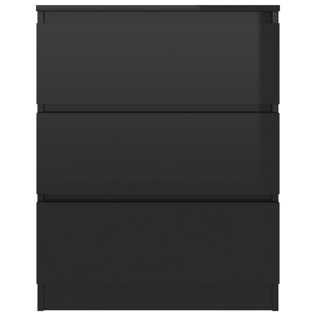 Senkki korkeakiilto musta 60x35x76 cm tekninen puu - Sisustajankoti.fi