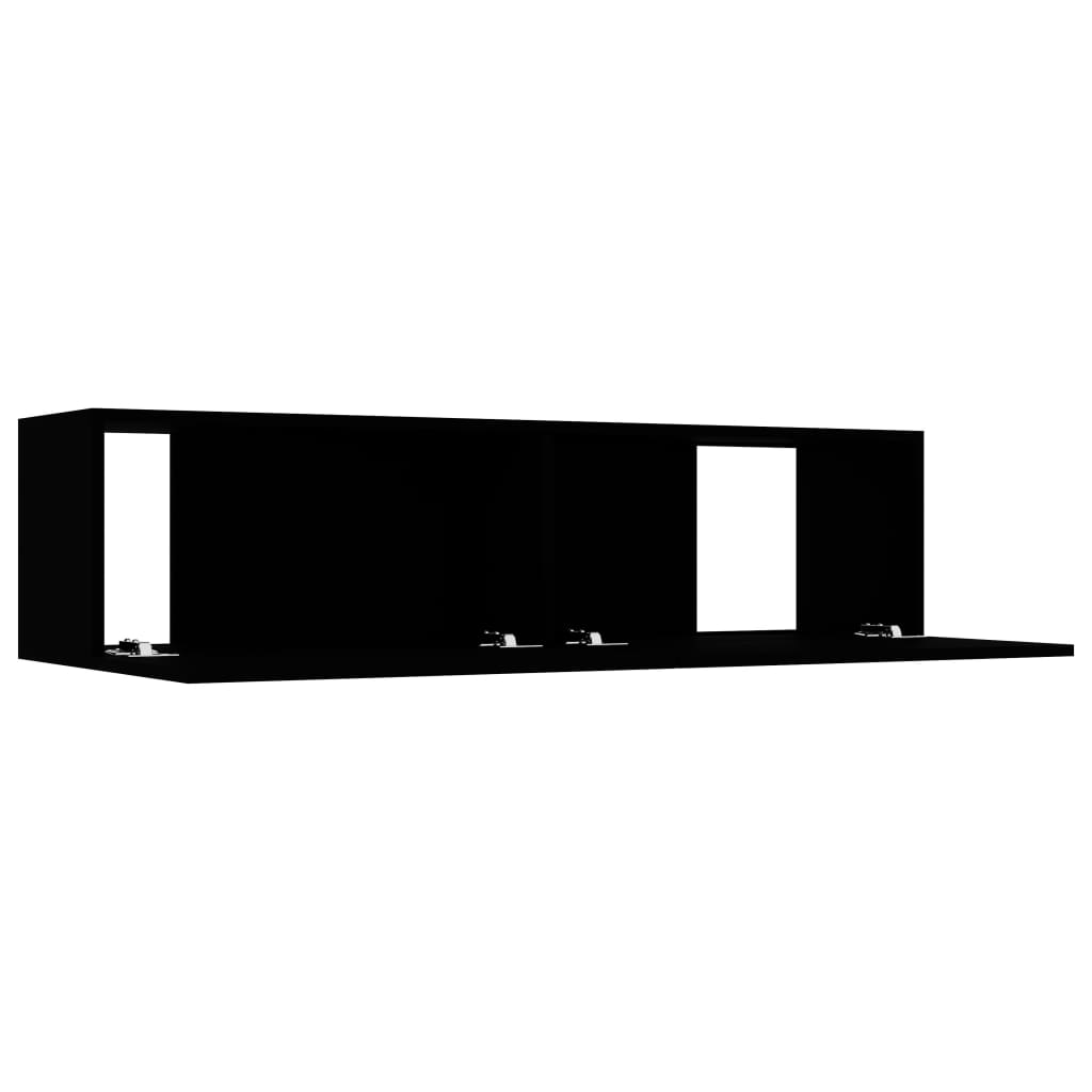 TV-taso musta 120x30x30 cm - Sisustajankoti.fi