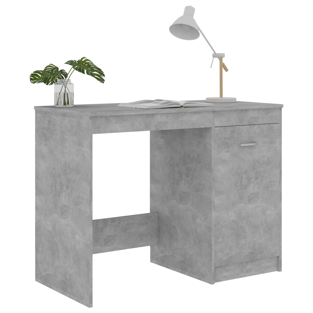 Työpöytä betoninharmaa 100x50x76 cm - Sisustajankoti.fi
