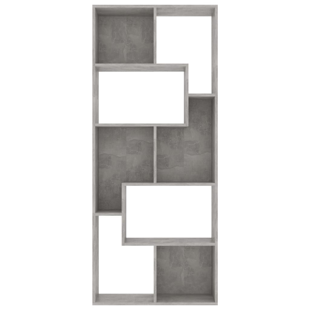 Kirjahylly betoninharmaa 67x24x161 cm - Sisustajankoti.fi