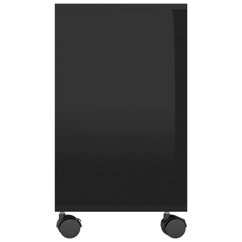 Sivupöytä korkeakiilto musta 70x35x55 cm - Sisustajankoti.fi