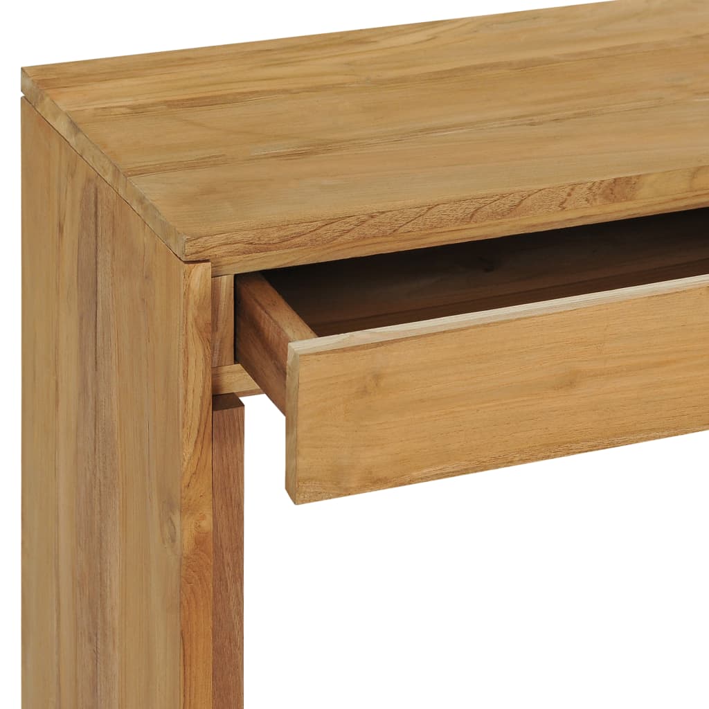 Konsolipöytä 100x35x75 cm täysi tiikki - Sisustajankoti.fi