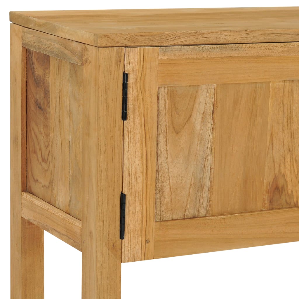 Konsolipöytä 120x32x75 cm täysi tiikki - Sisustajankoti.fi