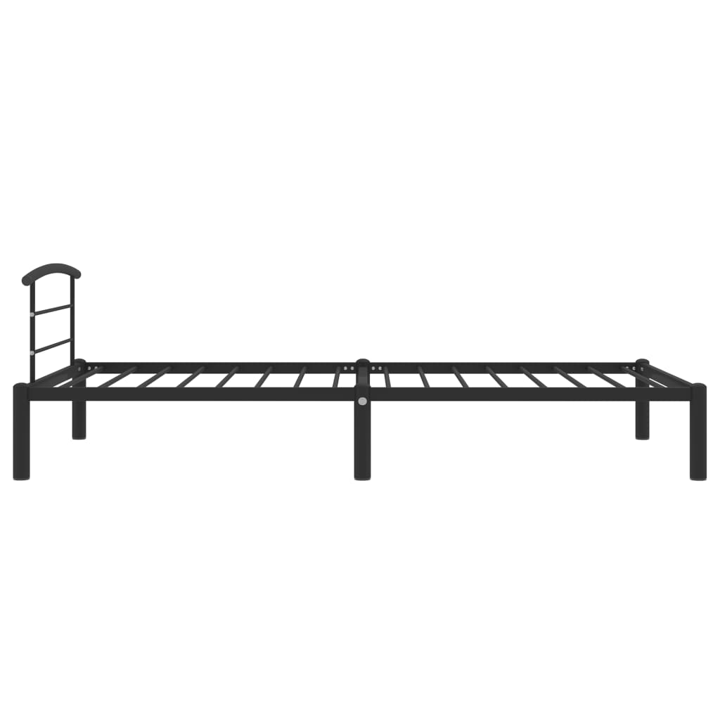 Sängynrunko musta metalli 90x200 cm - Sisustajankoti.fi