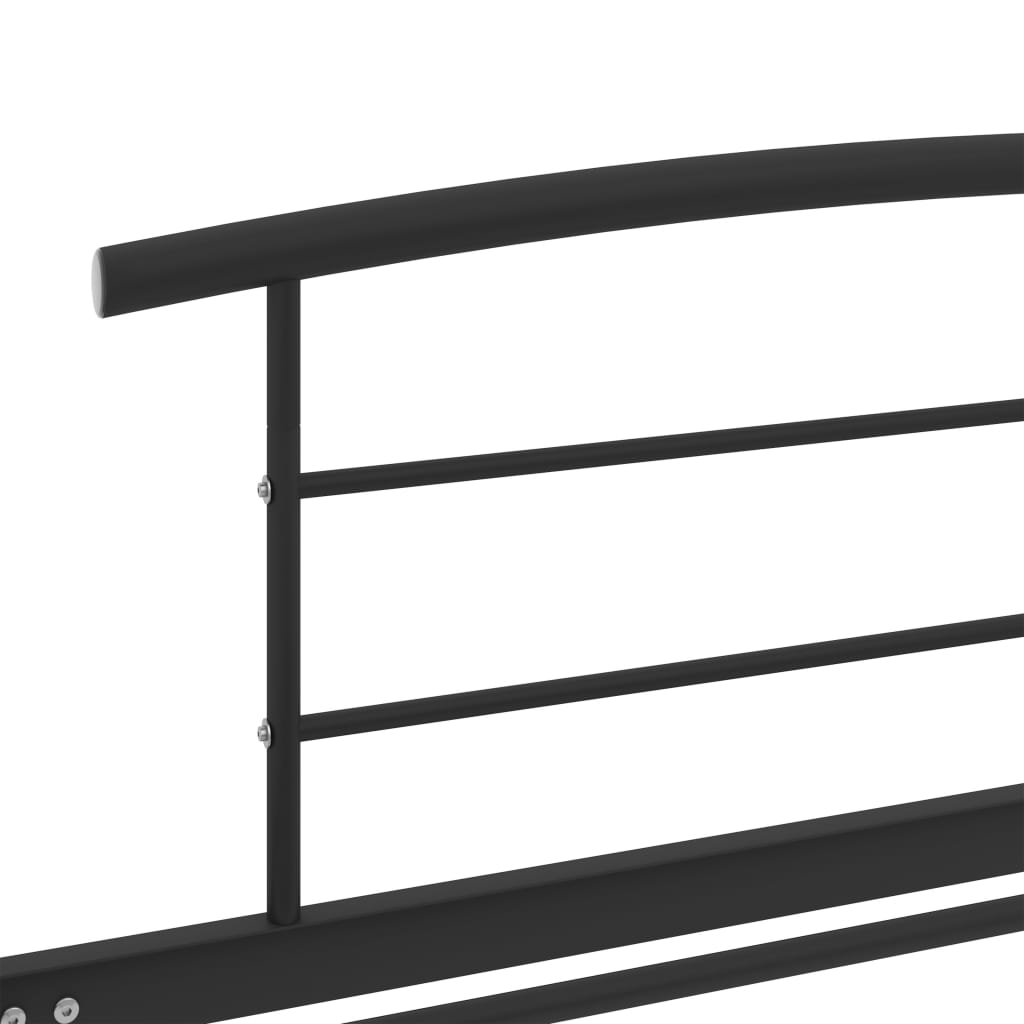 Sängynrunko musta metalli 90x200 cm - Sisustajankoti.fi