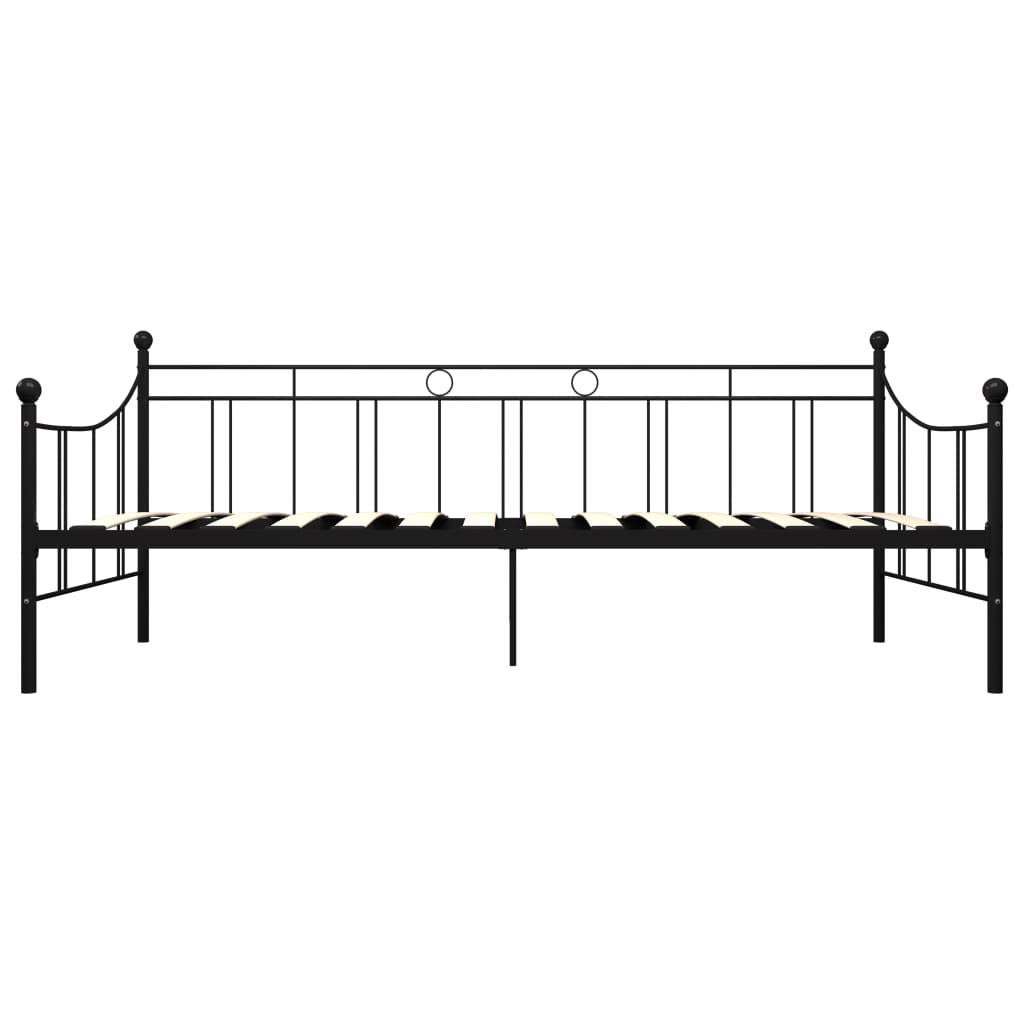 Päivävuoteenrunko musta metalli 90x200 cm - Sisustajankoti.fi