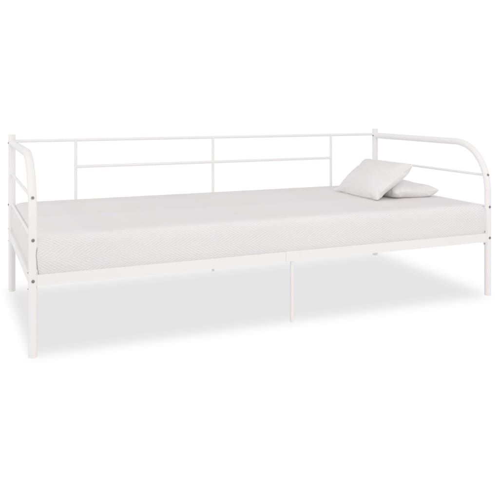 Päivävuoteenrunko valkoinen metalli 90x200 cm - Sisustajankoti.fi