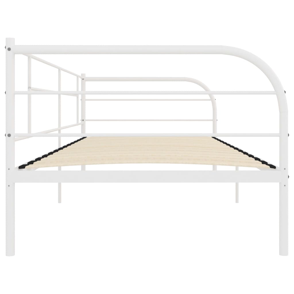 Päivävuoteenrunko valkoinen metalli 90x200 cm - Sisustajankoti.fi