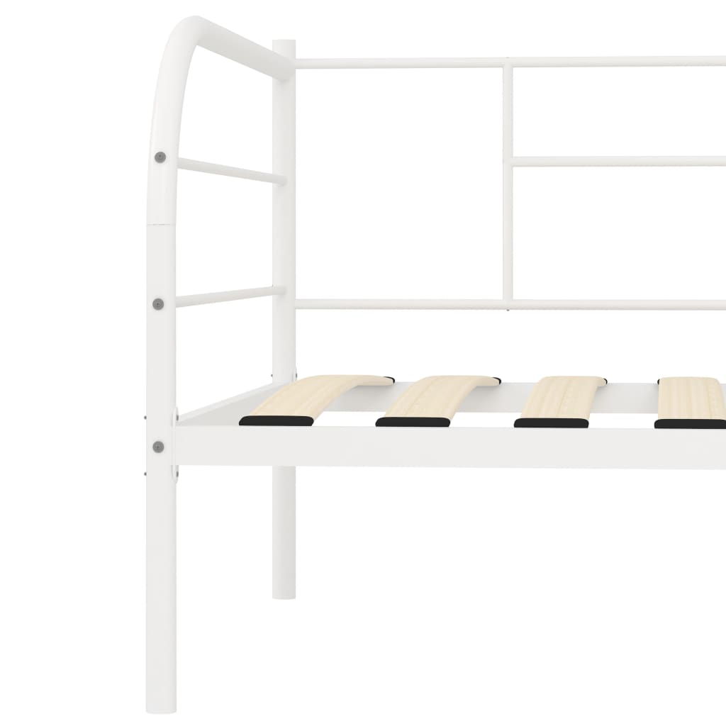 Päivävuoteenrunko valkoinen metalli 90x200 cm - Sisustajankoti.fi