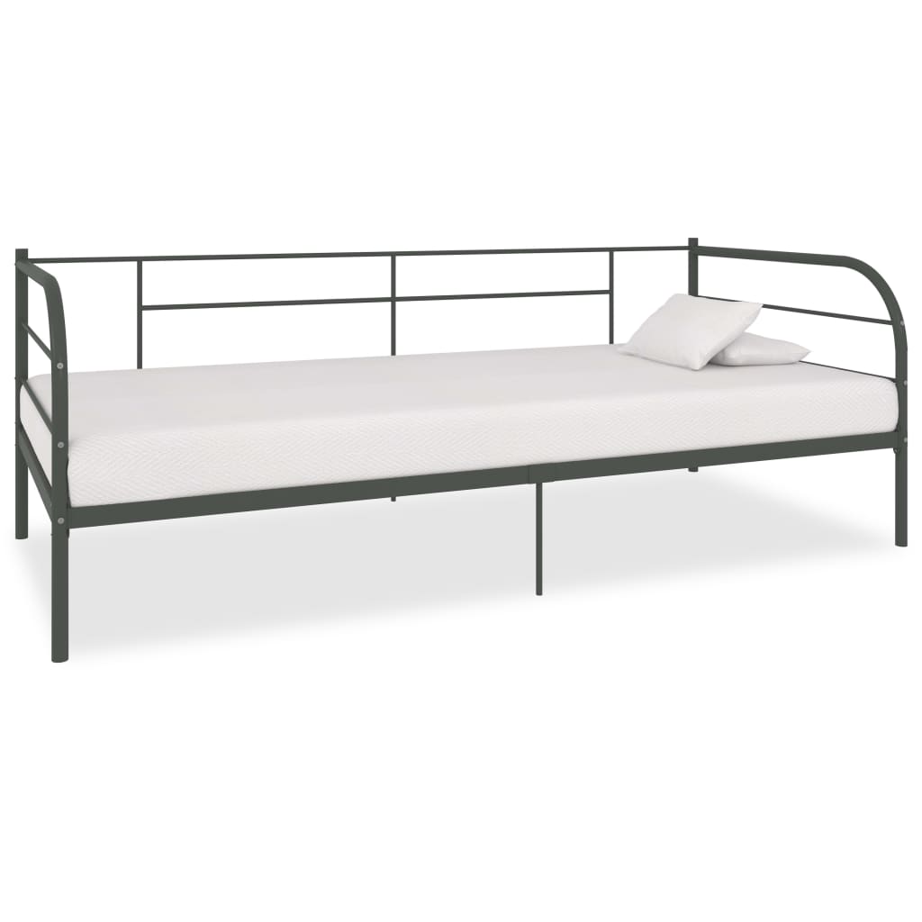 Päivävuoteenrunko harmaa metalli 90x200 cm - Sisustajankoti.fi