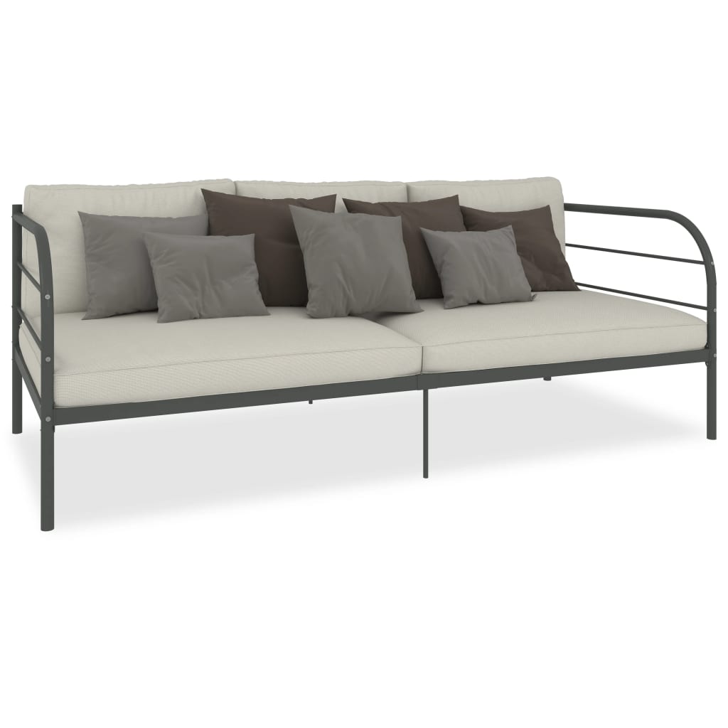 Päivävuoteenrunko harmaa metalli 90x200 cm - Sisustajankoti.fi