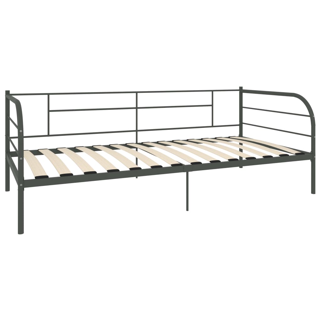 Päivävuoteenrunko harmaa metalli 90x200 cm - Sisustajankoti.fi