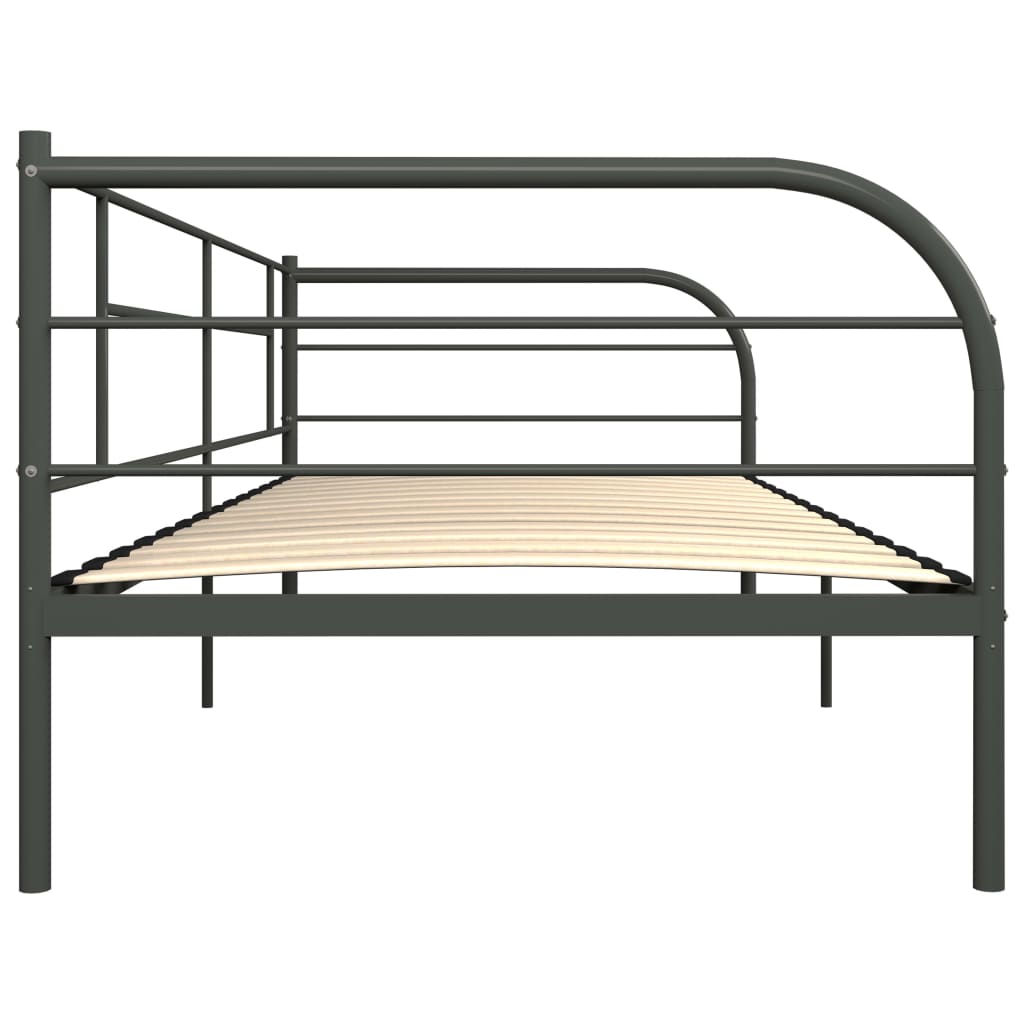 Päivävuoteenrunko harmaa metalli 90x200 cm - Sisustajankoti.fi