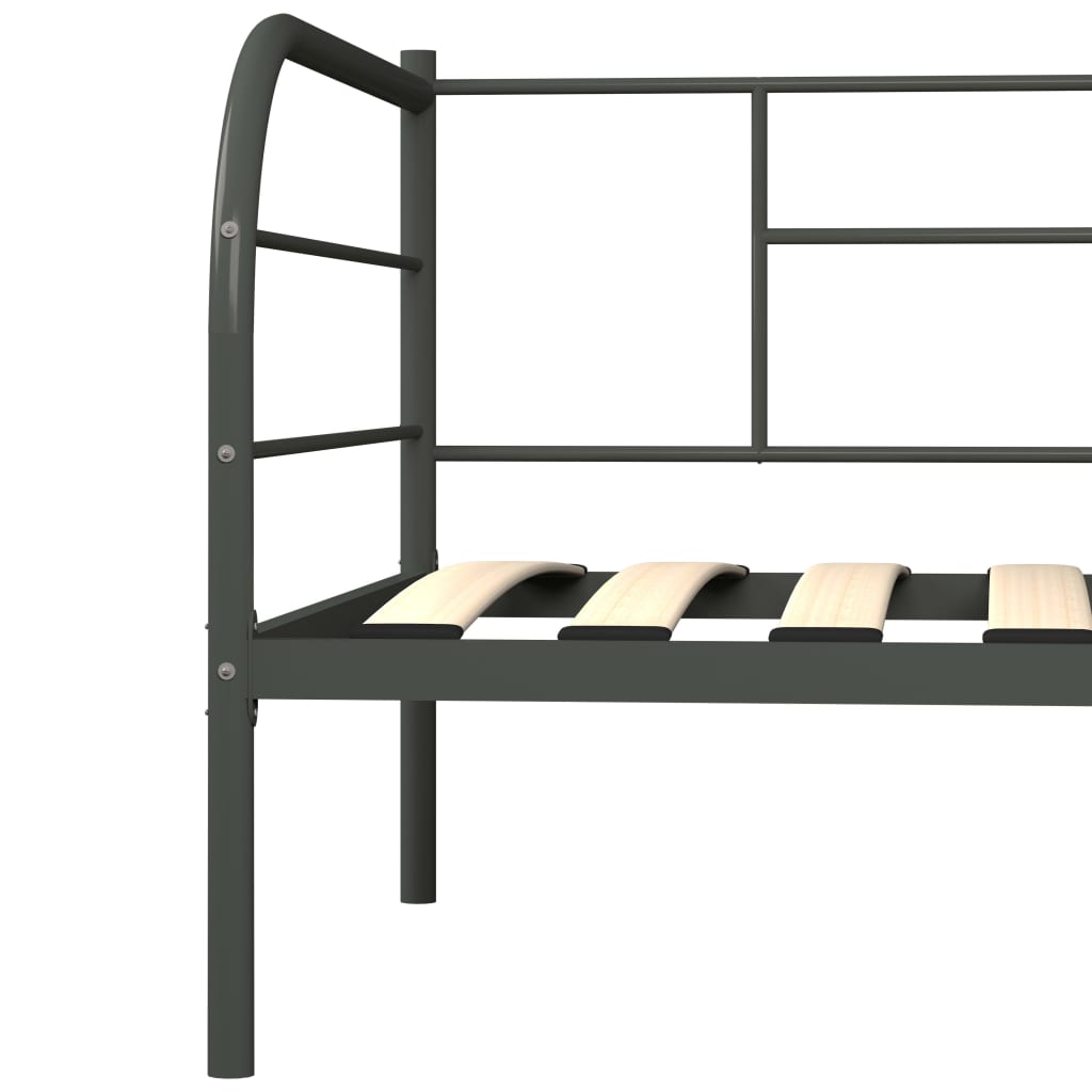 Päivävuoteenrunko harmaa metalli 90x200 cm - Sisustajankoti.fi