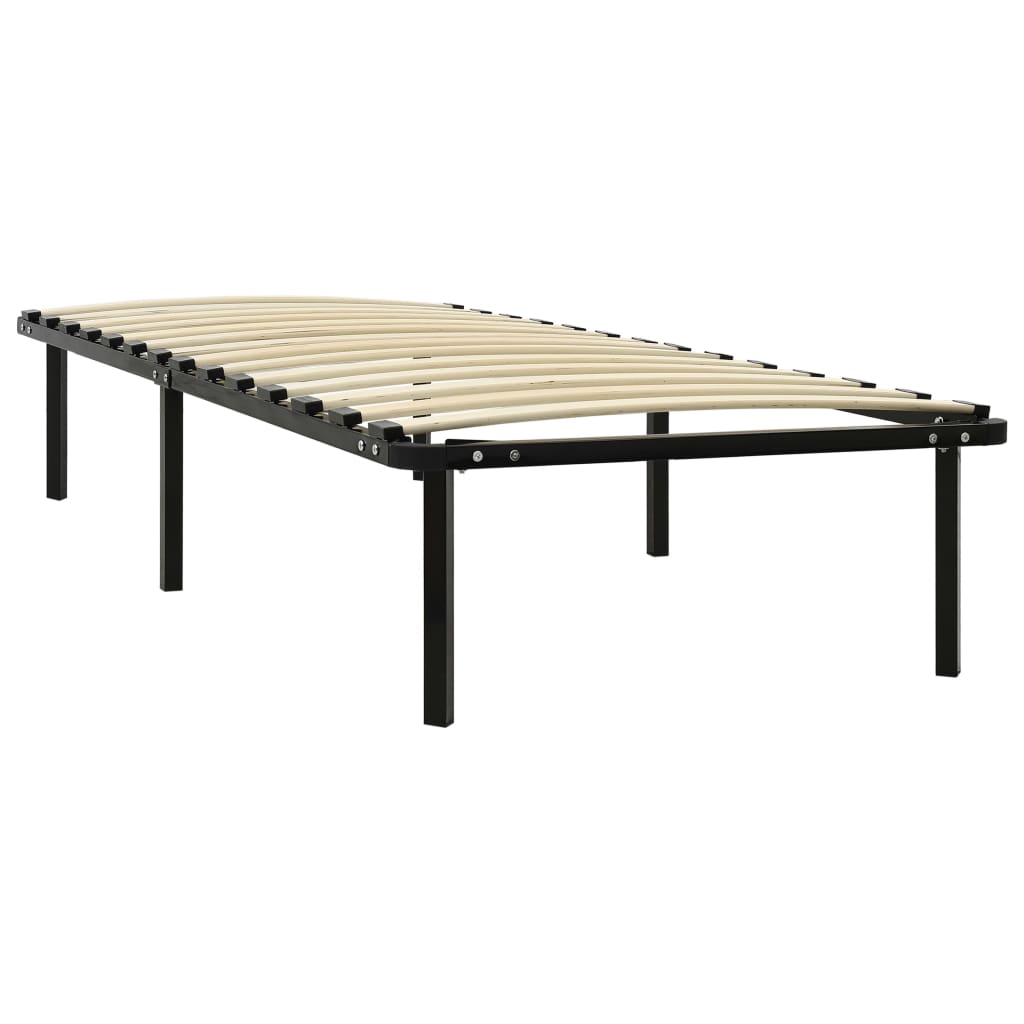 Sängynrunko musta metalli 90x200 cm - Sisustajankoti.fi