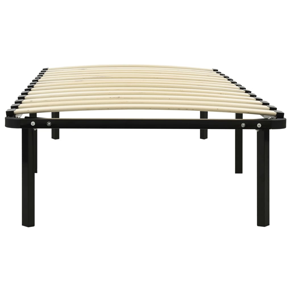 Sängynrunko musta metalli 90x200 cm - Sisustajankoti.fi