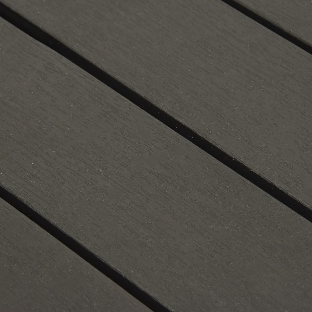 3-osainen Puutarhatuolisarja muovi antrasiitti - Sisustajankoti.fi