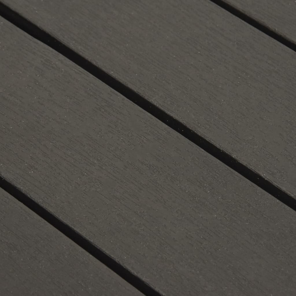 5-osainen Puutarhatuolisarja muovi antrasiitti - Sisustajankoti.fi