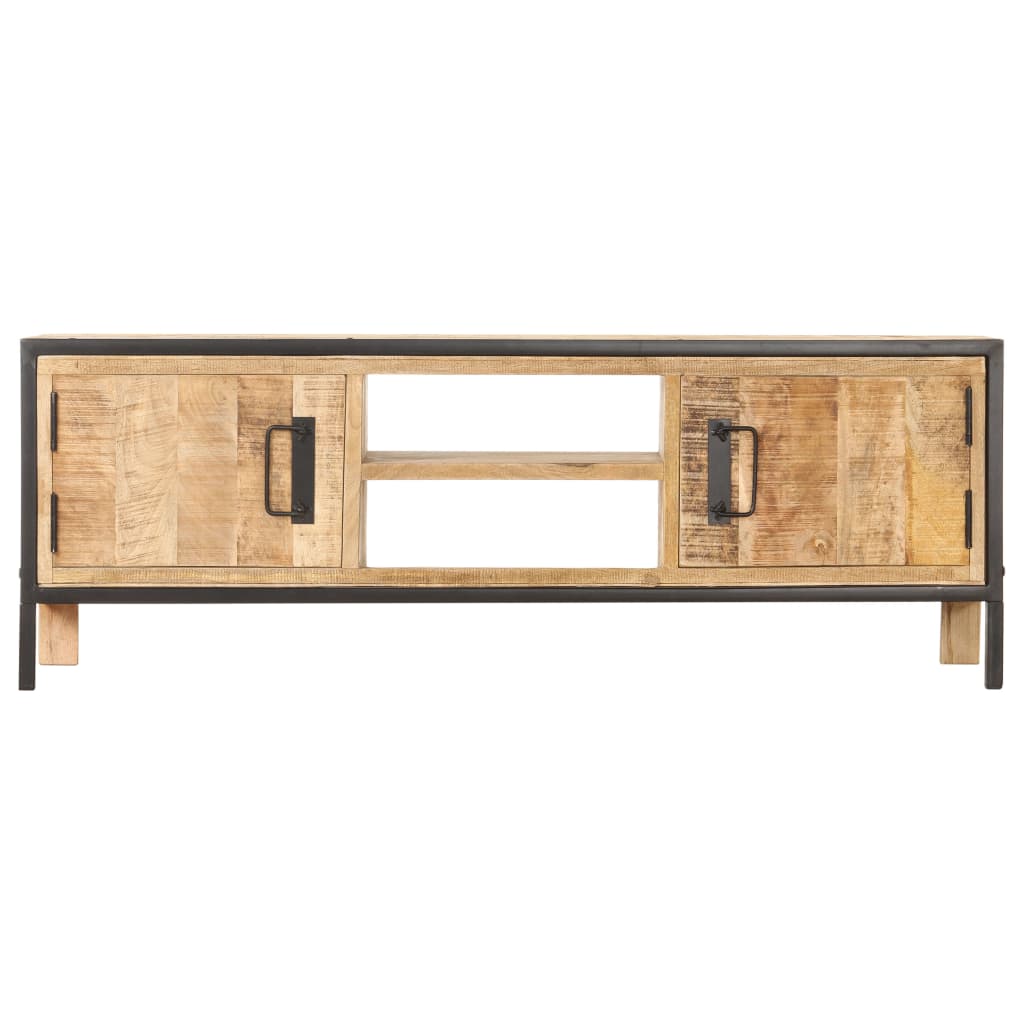 TV-taso 120x30x40 cm karkea mangopuu - Sisustajankoti.fi