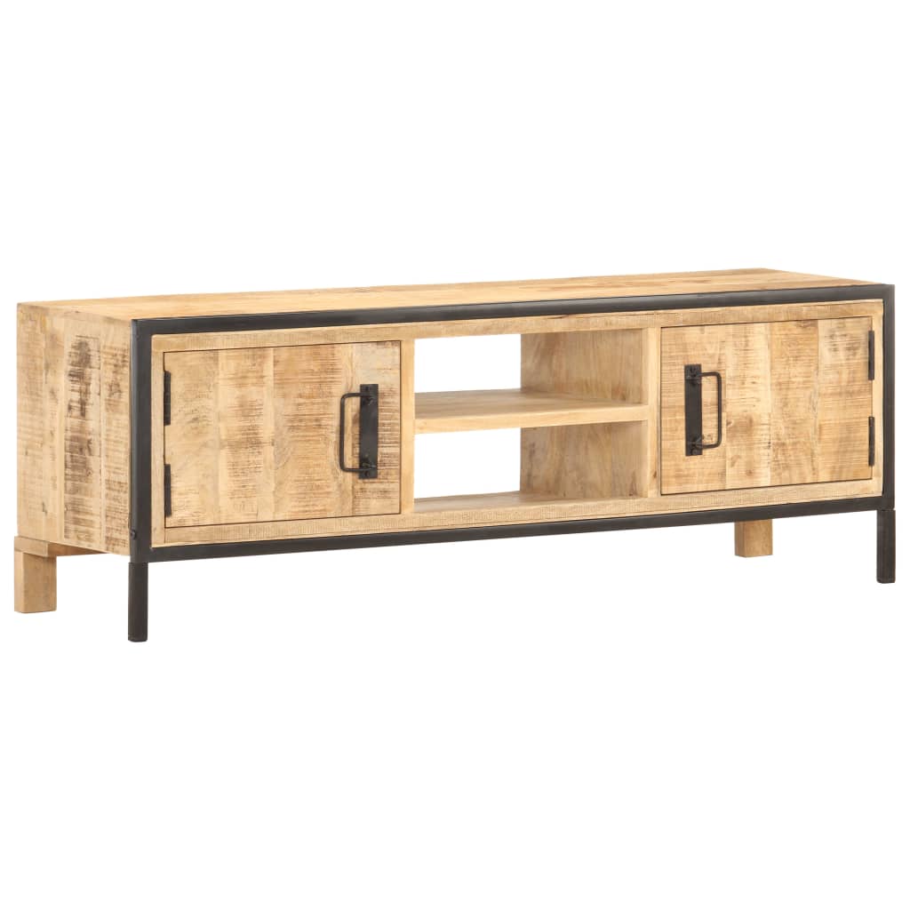 TV-taso 120x30x40 cm karkea mangopuu - Sisustajankoti.fi
