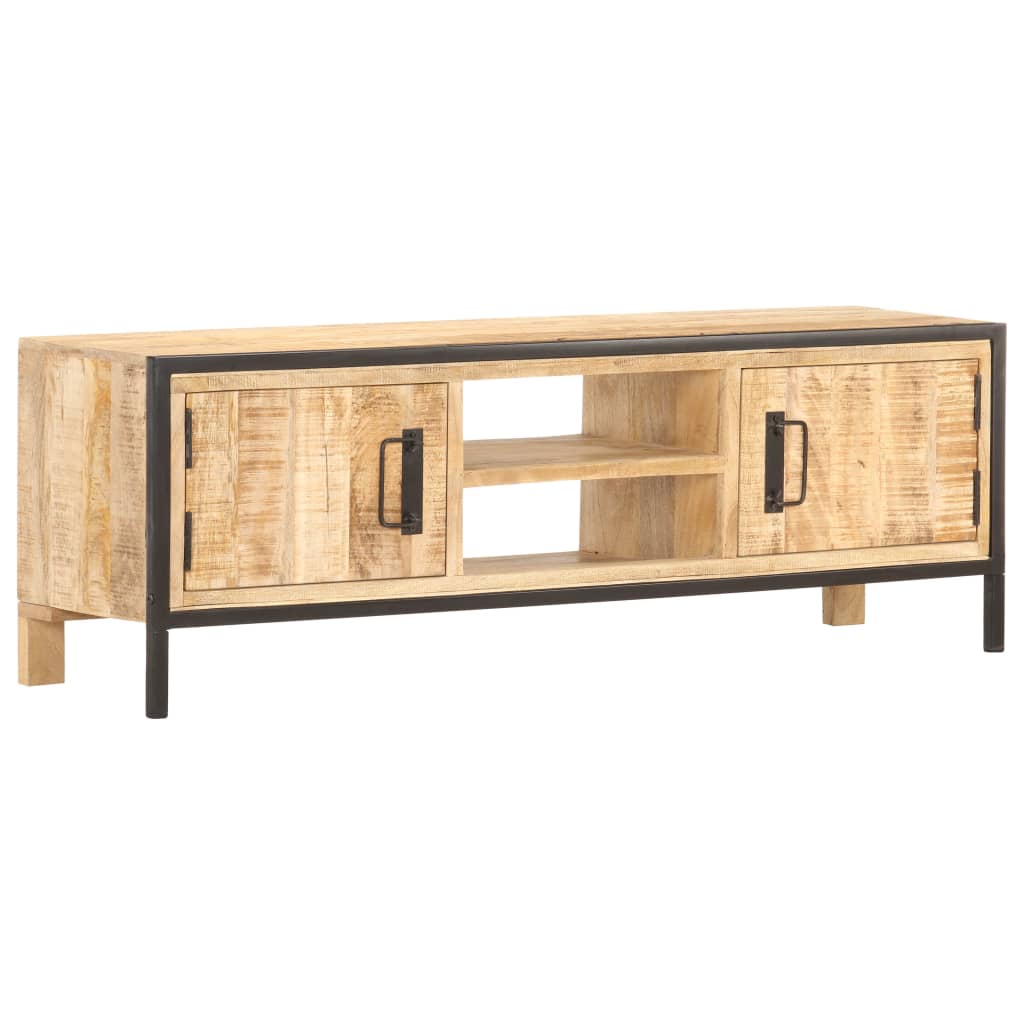 TV-taso 120x30x40 cm karkea mangopuu - Sisustajankoti.fi