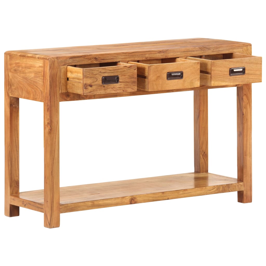 Konsolipöytä 110x40x76 cm hunajaviimeistelty täysi akaasiapuu - Sisustajankoti.fi