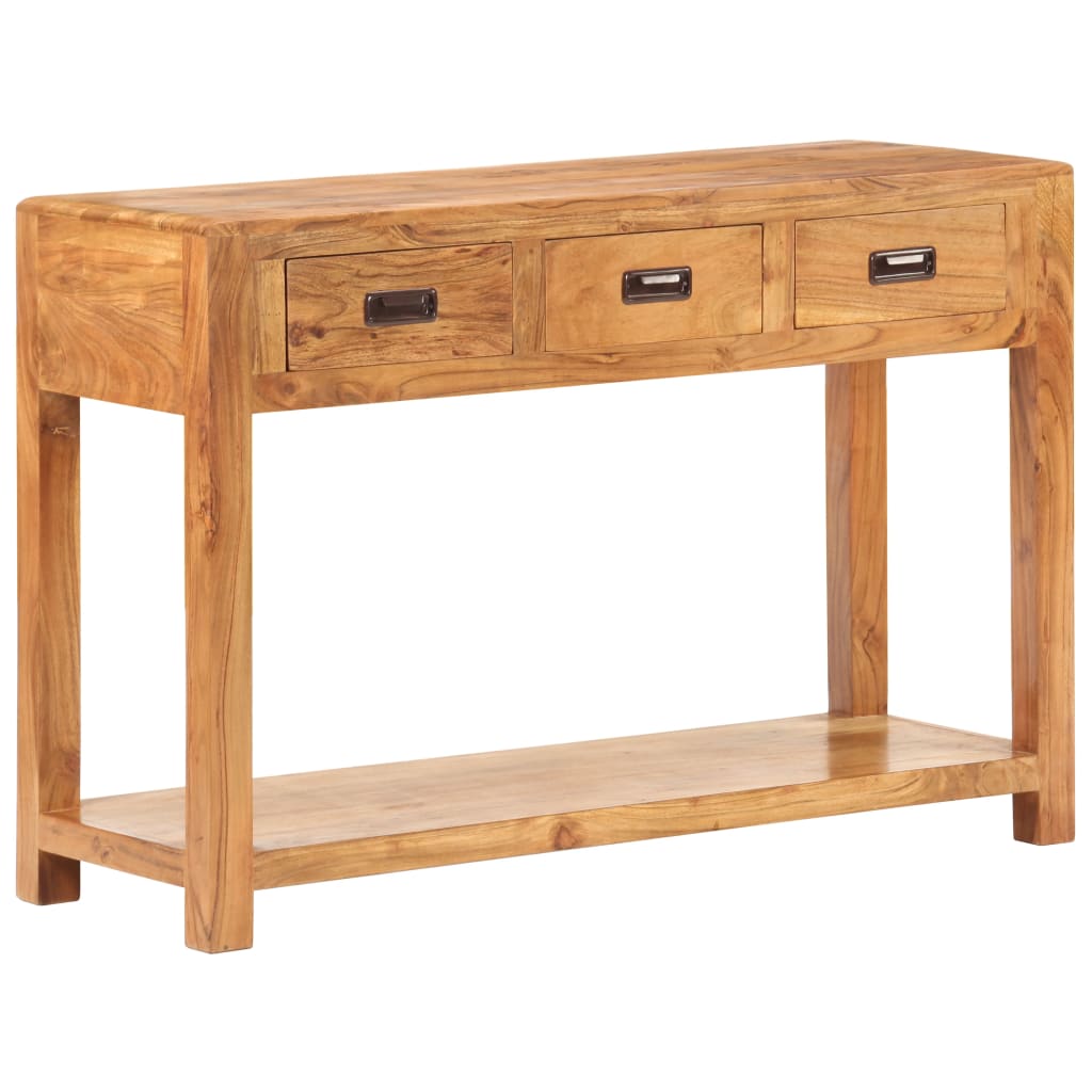 Konsolipöytä 110x40x76 cm hunajaviimeistelty täysi akaasiapuu - Sisustajankoti.fi