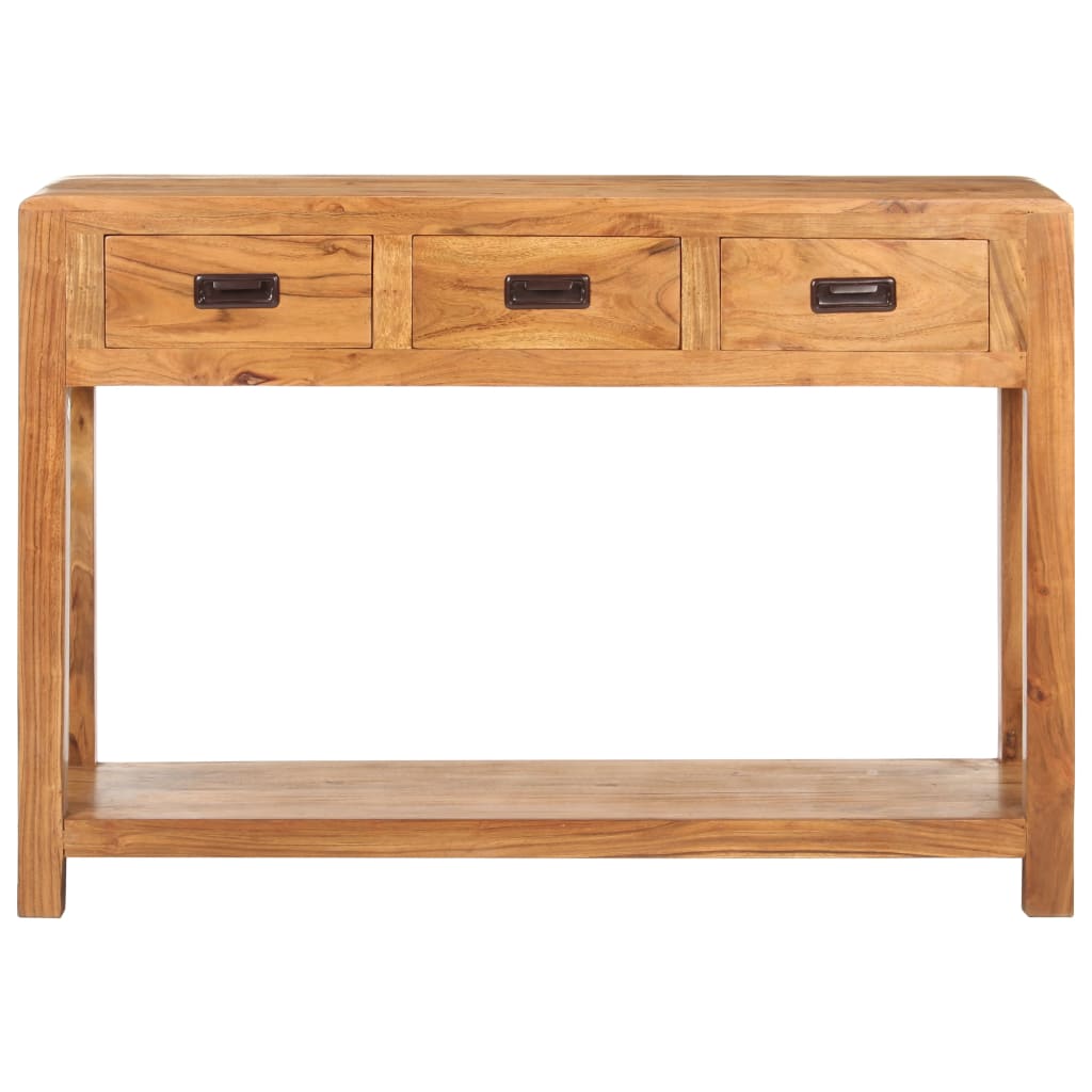 Konsolipöytä 110x40x76 cm hunajaviimeistelty täysi akaasiapuu - Sisustajankoti.fi