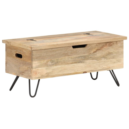 Arkku 90x40x45 cm täysi mangopuu - Sisustajankoti.fi