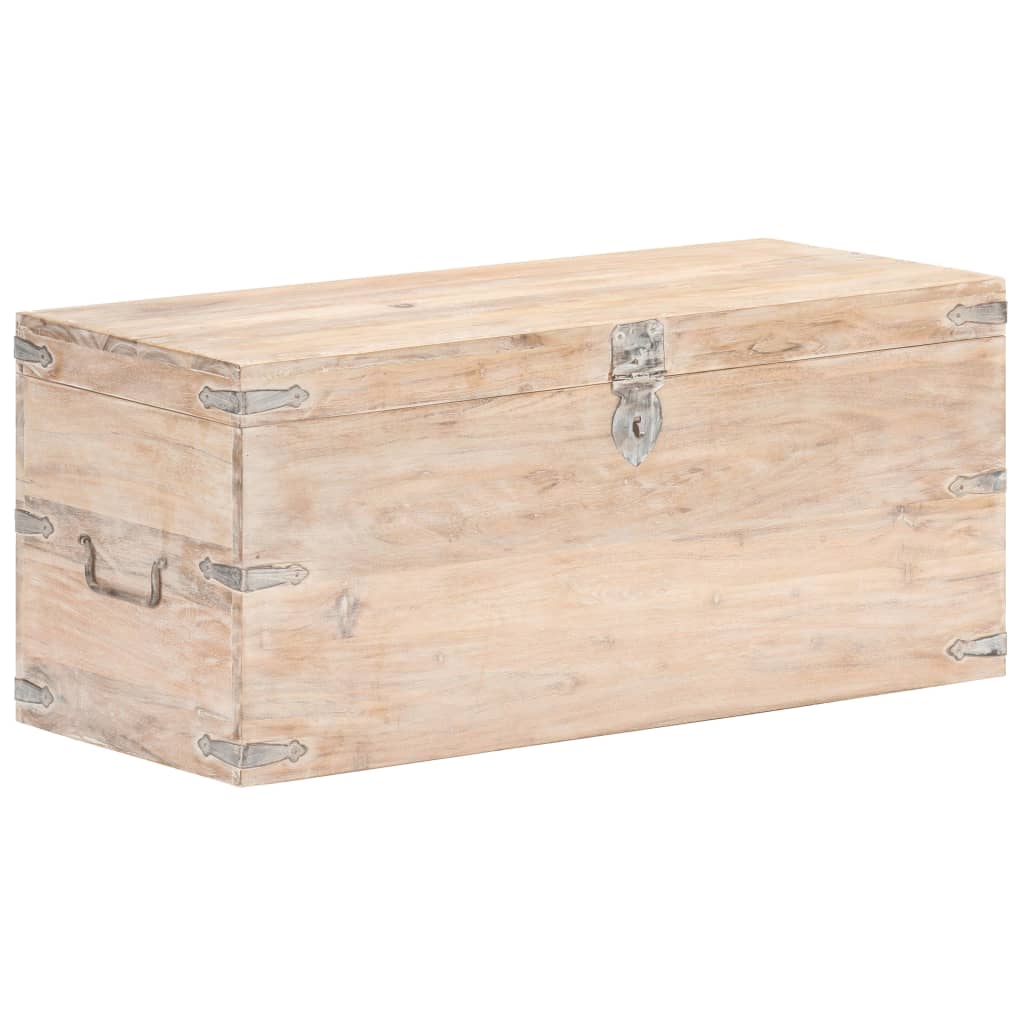 Arkku 90x40x40 cm täysi akaasiapuu - Sisustajankoti.fi
