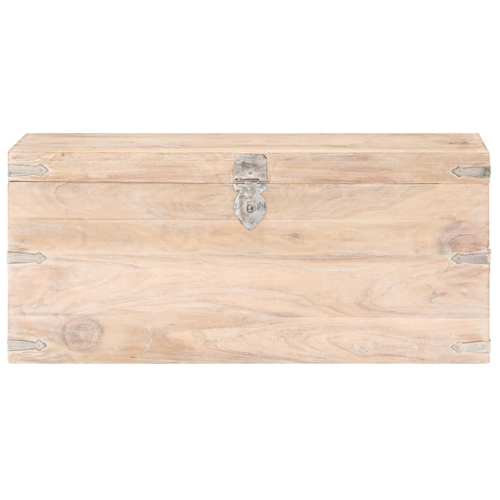 Arkku 90x40x40 cm täysi akaasiapuu - Sisustajankoti.fi