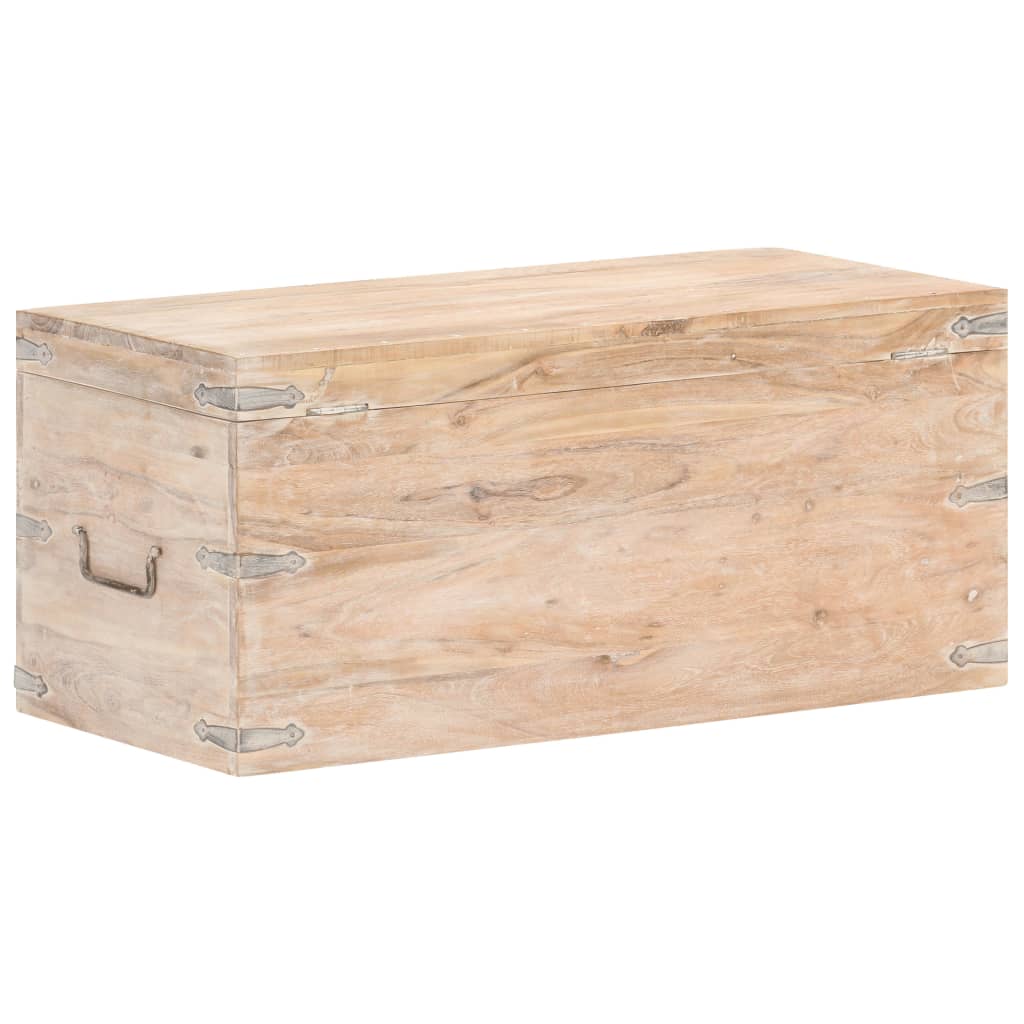Arkku 90x40x40 cm täysi akaasiapuu - Sisustajankoti.fi
