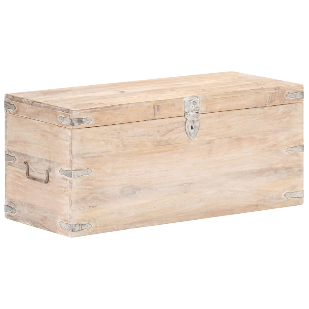 Arkku 90x40x40 cm täysi akaasiapuu - Sisustajankoti.fi