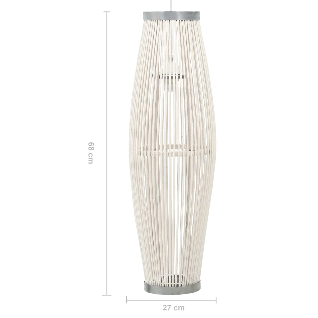 Riippuvalaisin valkoinen paju 40 W 27x68 cm ovaali E27 - Sisustajankoti.fi
