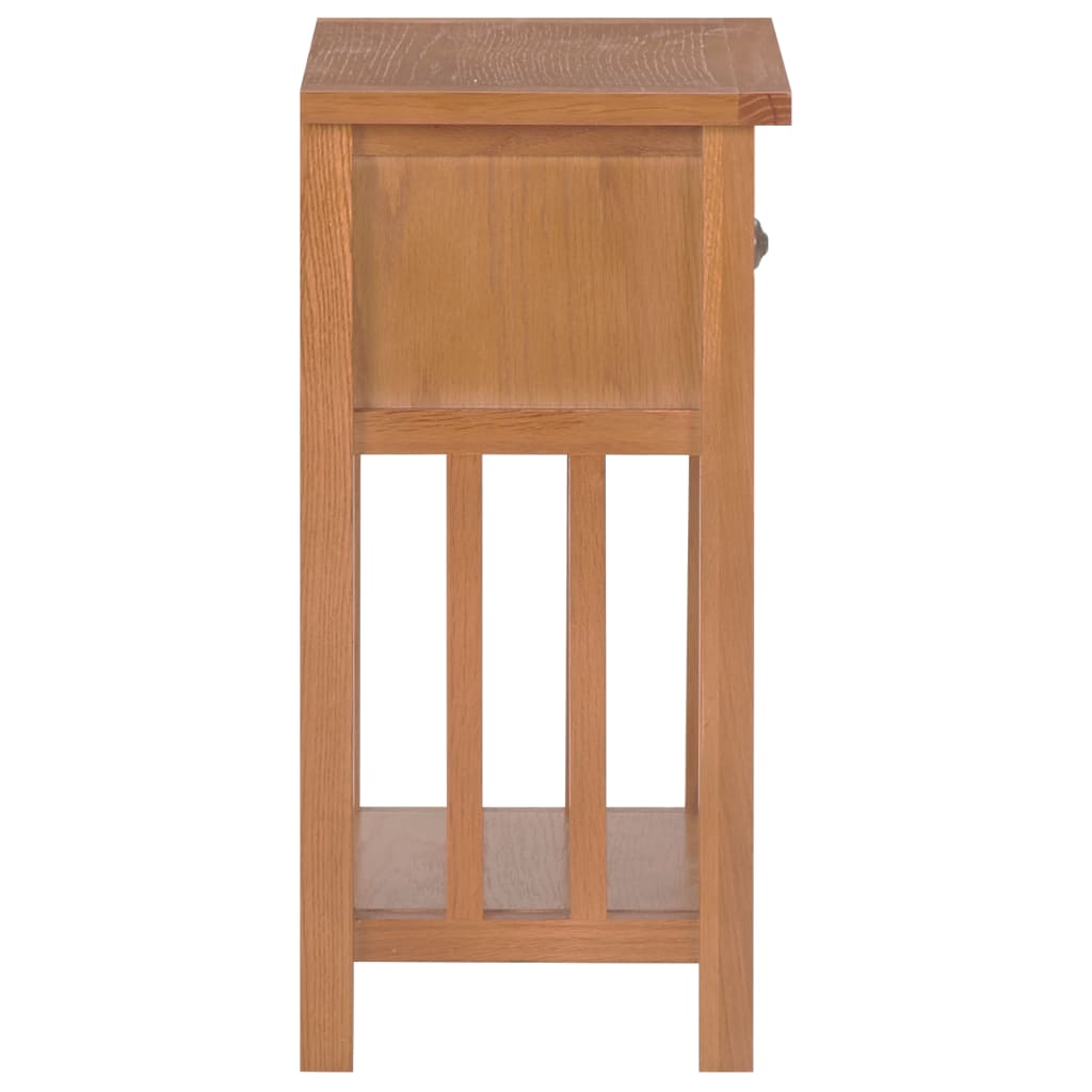 Päätypöytä laatikolla 35x27x55cm täysi tammi - Sisustajankoti.fi