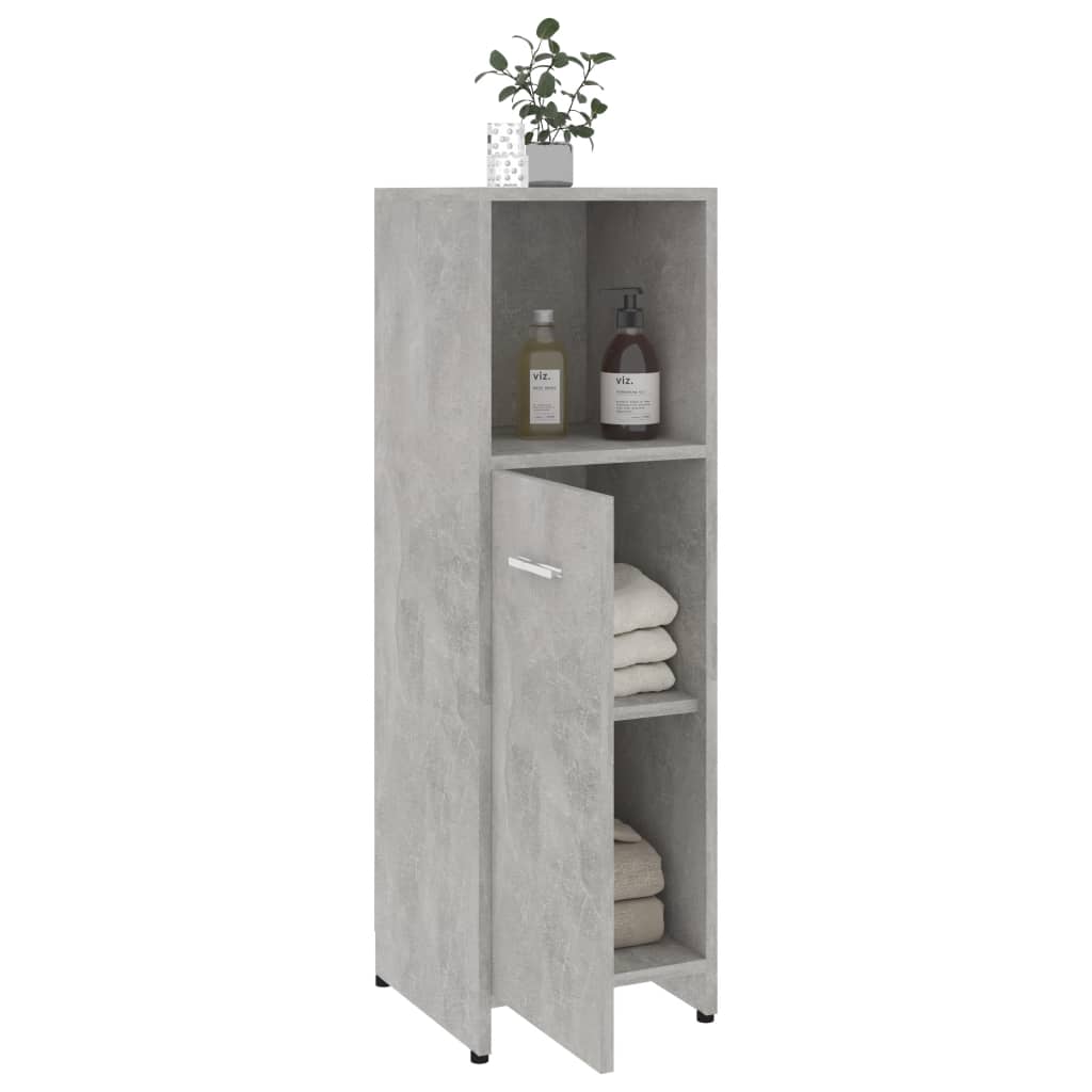 Kylpyhuonekaappi betoninharmaa 30x30x95 cm - Sisustajankoti.fi