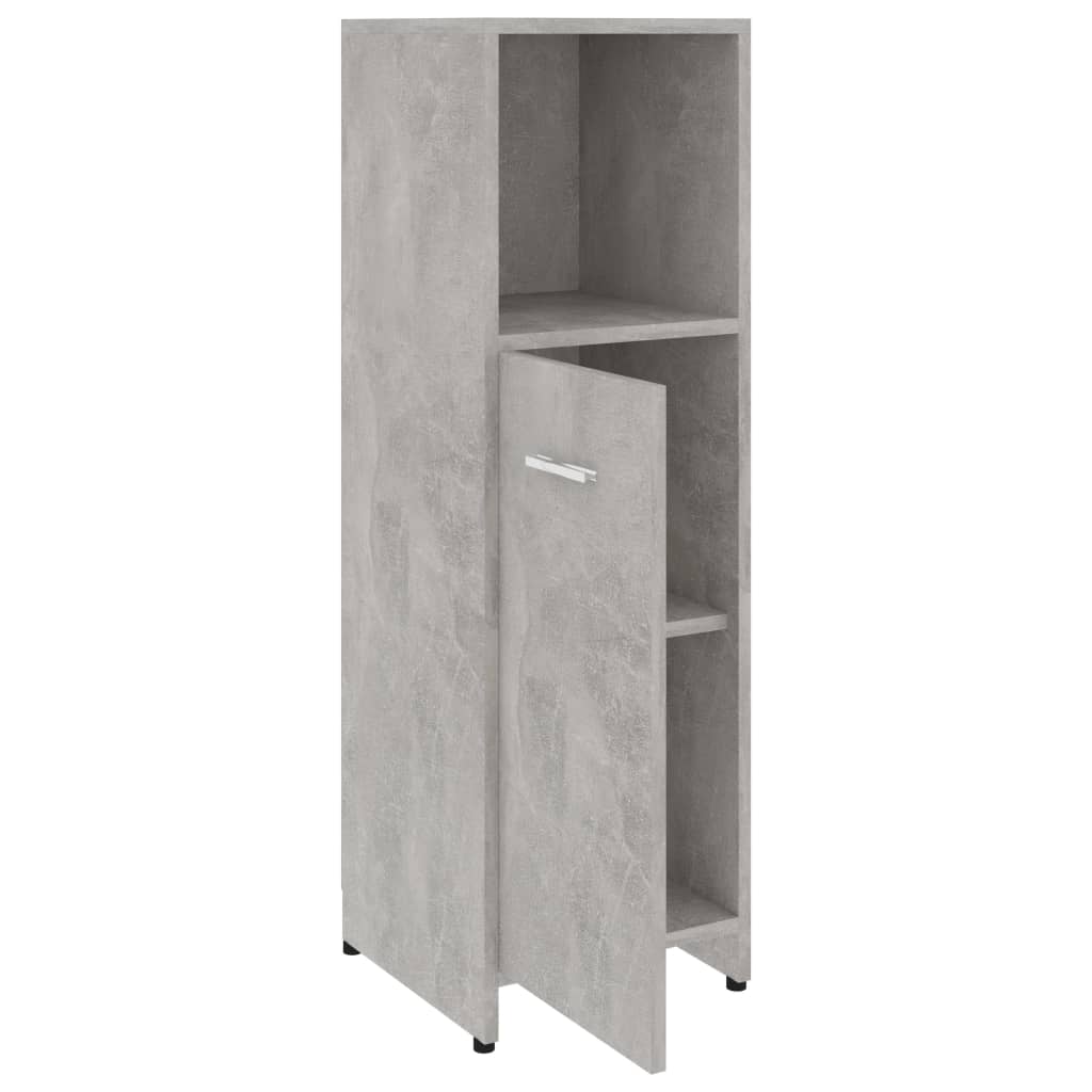 Kylpyhuonekaappi betoninharmaa 30x30x95 cm - Sisustajankoti.fi