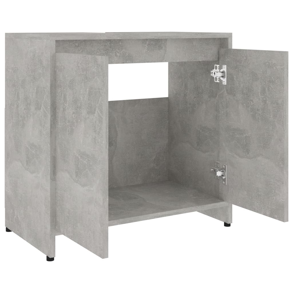 Kylpyhuonekaappi betoninharmaa 60x33x58 cm - Sisustajankoti.fi