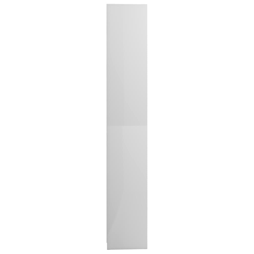 Kylpyhuonekaappi korkeakiilto valkoinen 30x30x183,5cm - Sisustajankoti.fi