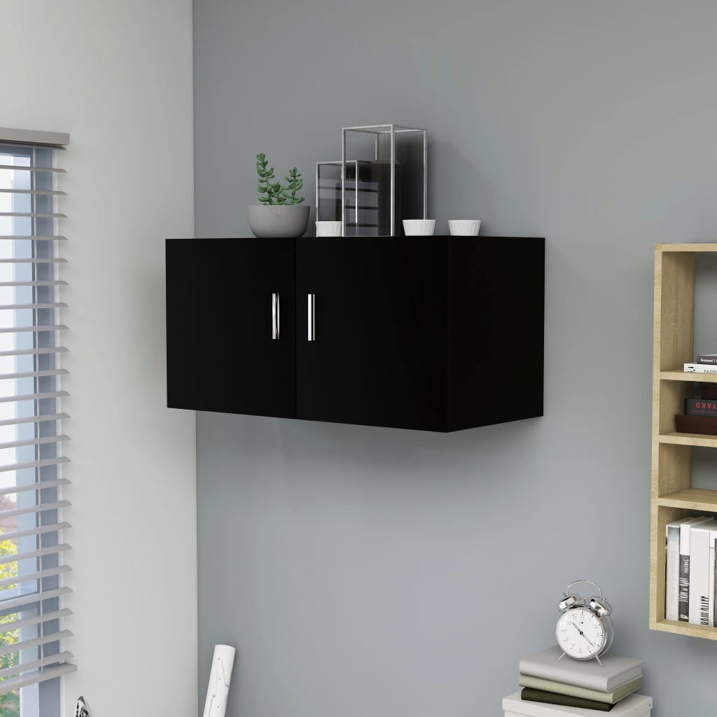 Seinäkaappi musta 80x39x40 cm - Sisustajankoti.fi
