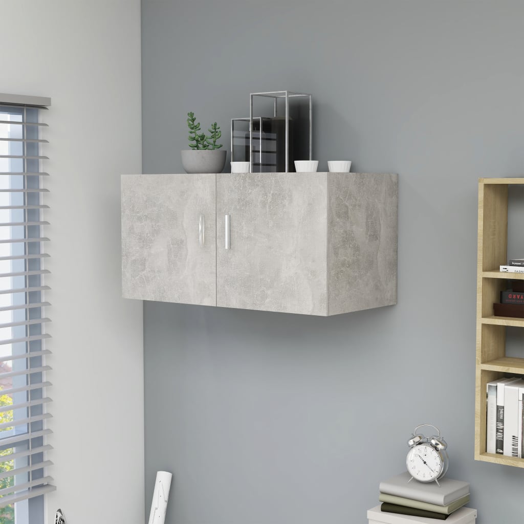 Seinäkaappi betoninharmaa 80x39x40 cm - Sisustajankoti.fi