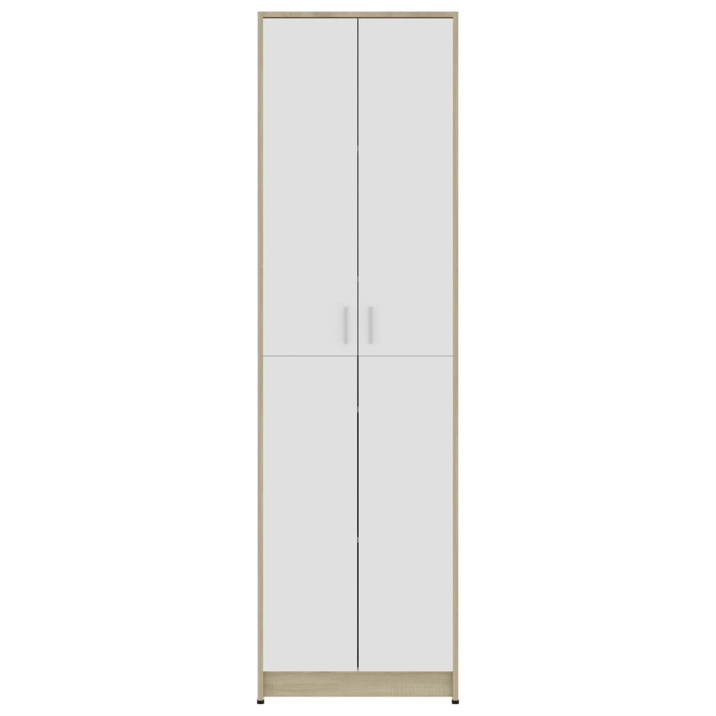 Eteisen vaatekaappi valk./Sonoma-tammi 55x25x189 cm - Sisustajankoti.fi