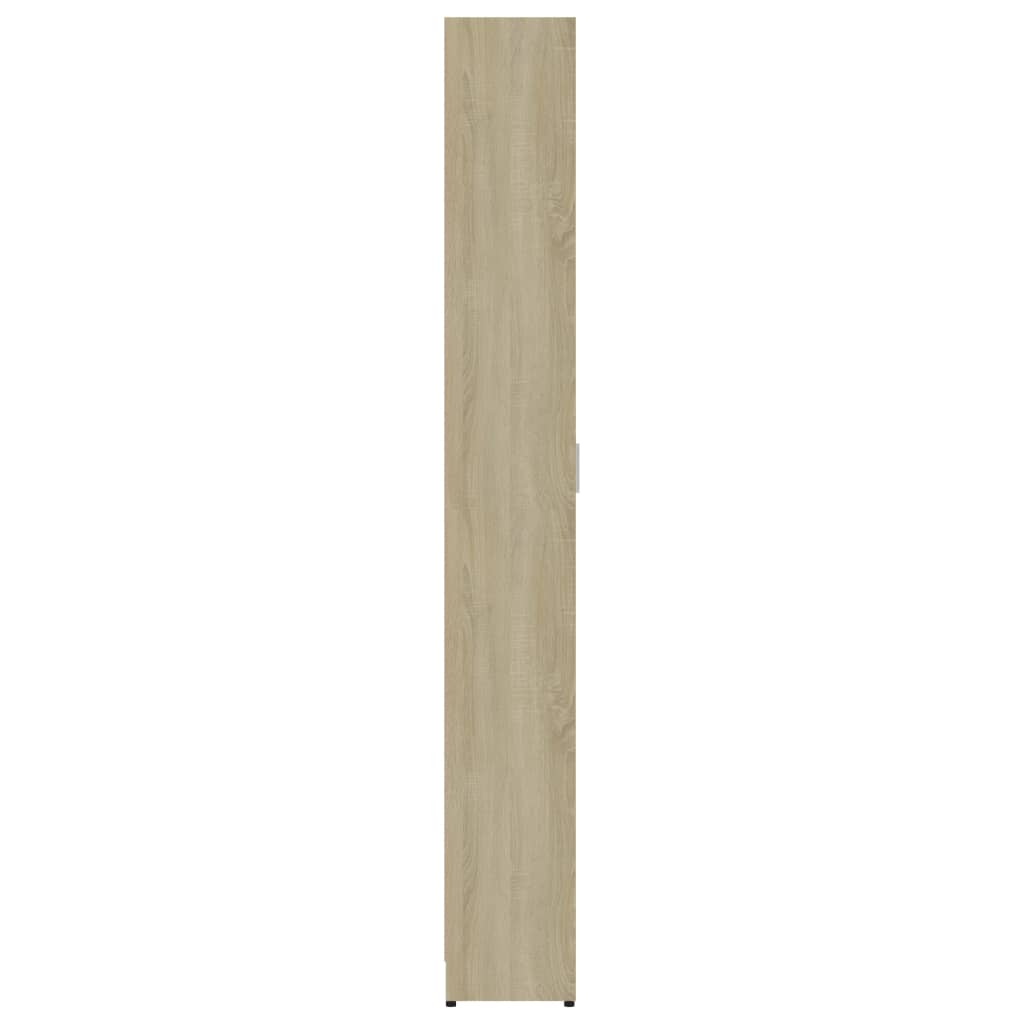 Eteisen vaatekaappi valk./Sonoma-tammi 55x25x189 cm - Sisustajankoti.fi