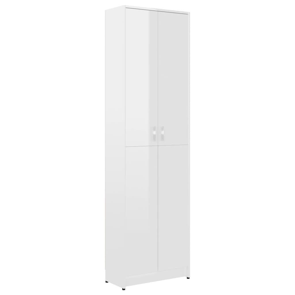 Eteisen vaatekaappi korkeakiilto valk. 55x25x189 cm - Sisustajankoti.fi