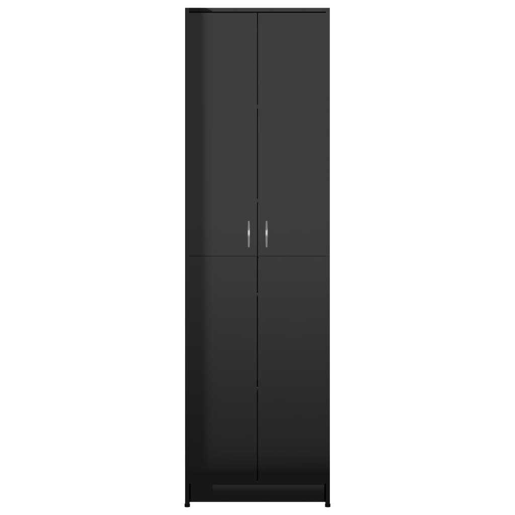 Eteisen vaatekaappi korkeakiilto musta 55x25x189 cm - Sisustajankoti.fi