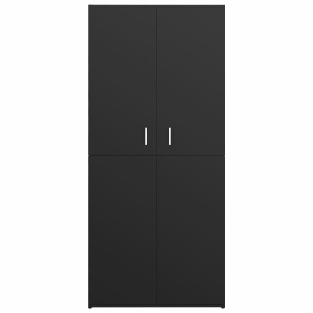 Kenkäkaappi musta 80x39x178 cm - Sisustajankoti.fi