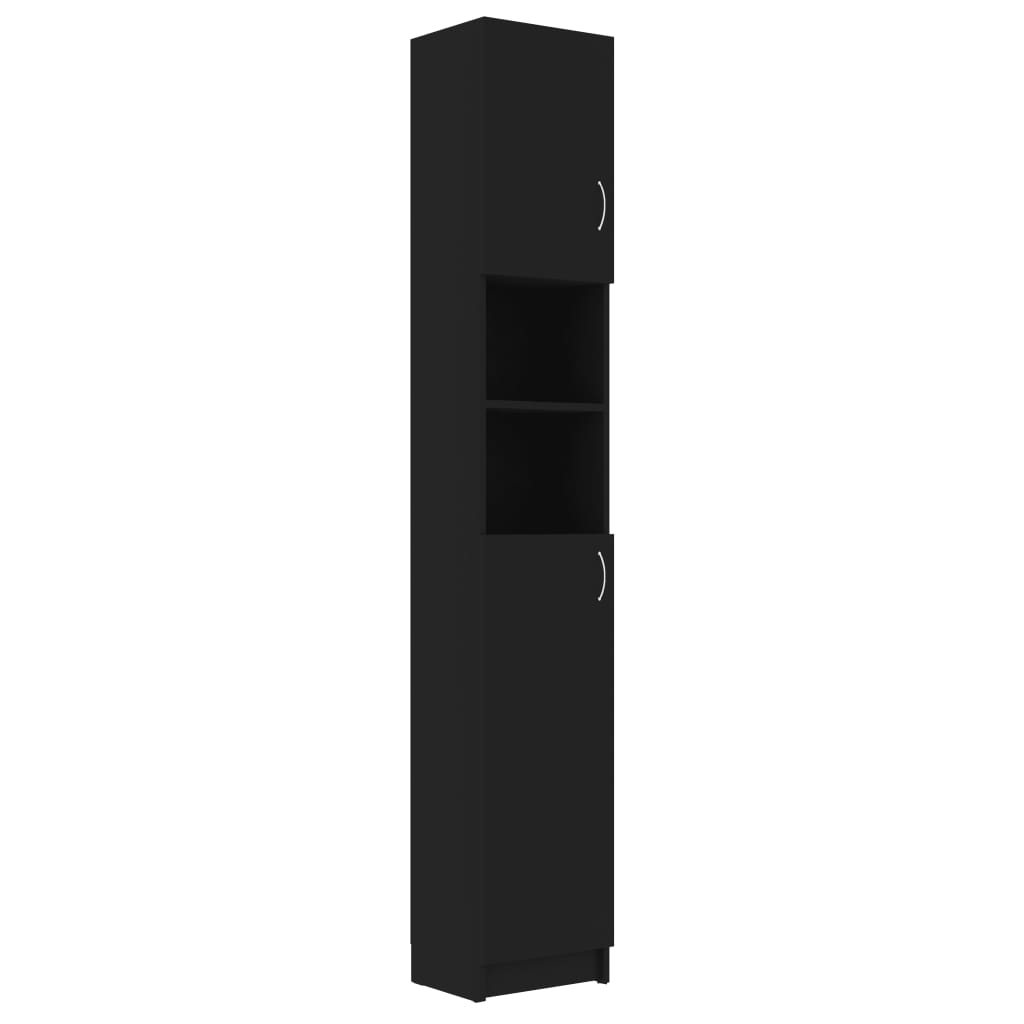 Kylpyhuonekaappi musta 32x25,5x190 cm - Sisustajankoti.fi
