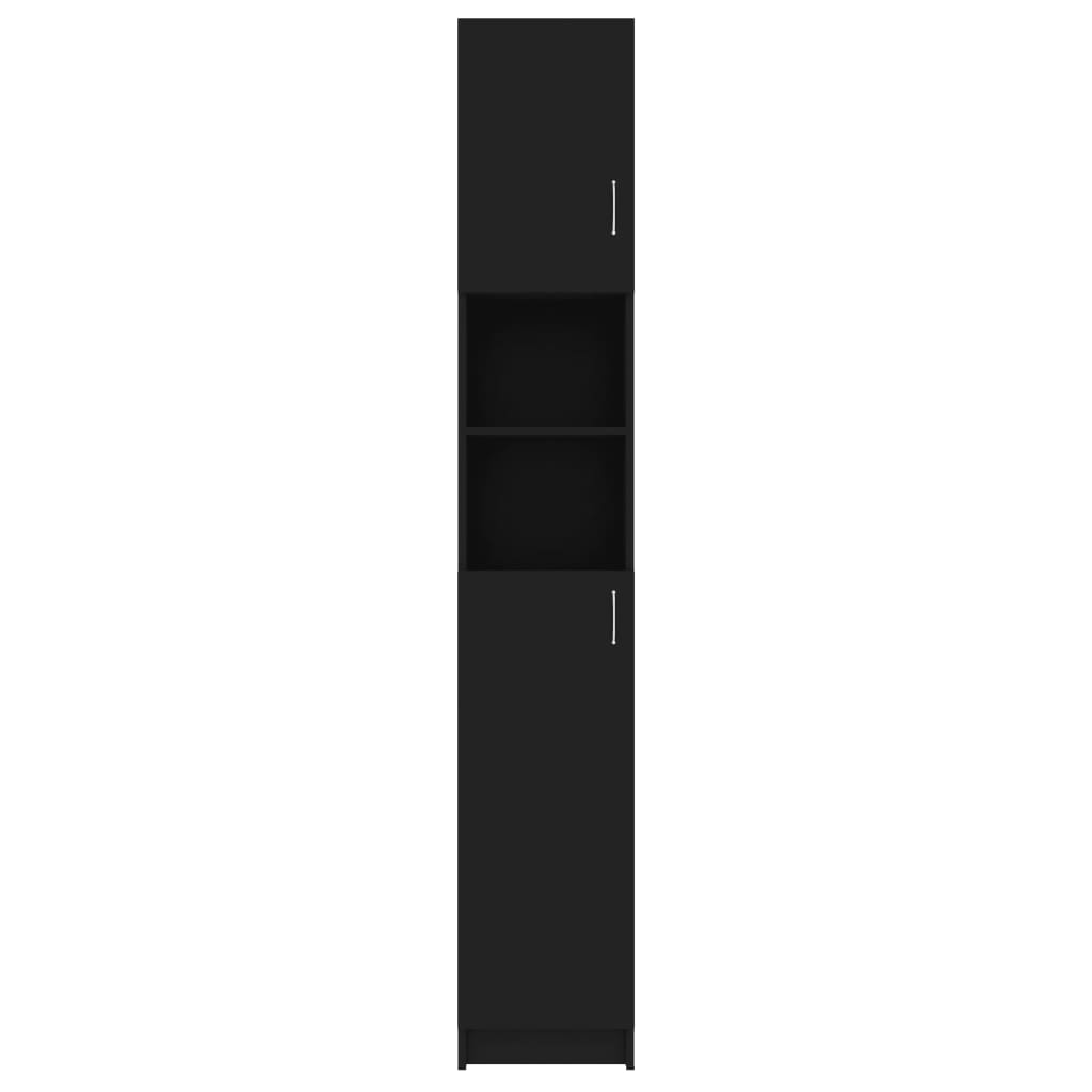 Kylpyhuonekaappi musta 32x25,5x190 cm - Sisustajankoti.fi